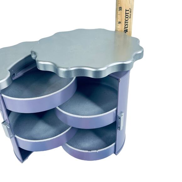 VTG American Girl HAIR STYLE CENTER I Caddy Purple Hair Accessories Curlers Rods - Picture 6 of 9